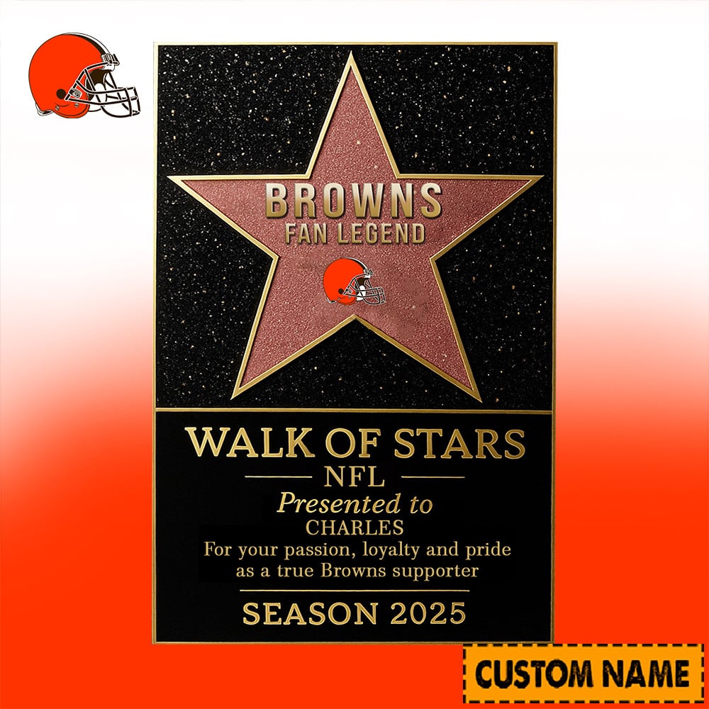 NFL Personalized Walk Of Stars Acrylic Block Plaque Funny Christmas Gift For Family - Limited Edition-Festivesl