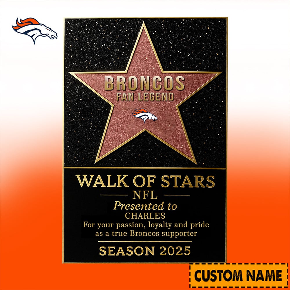 NFL Personalized Walk Of Stars Acrylic Block Plaque Funny Christmas Gift For Family - Limited Edition-Festivesl