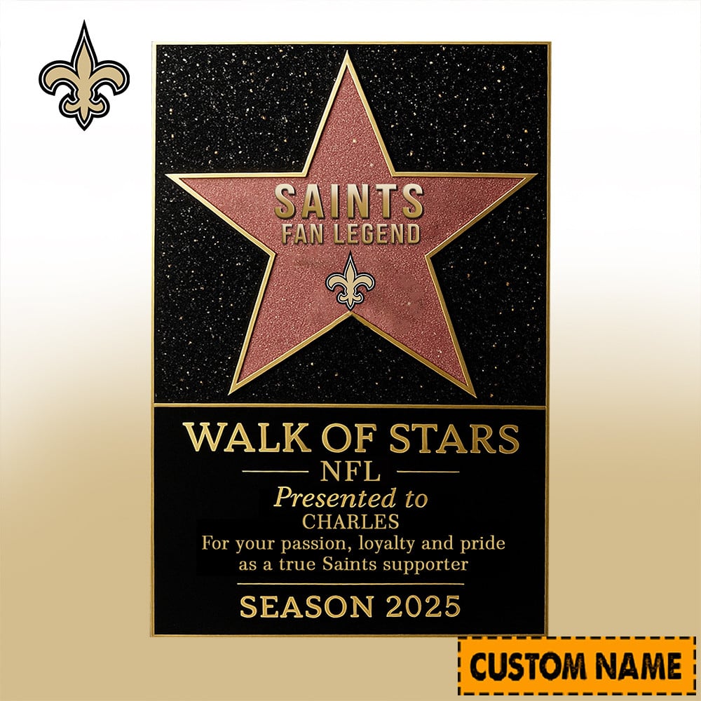 NFL Personalized Walk Of Stars Acrylic Block Plaque Funny Christmas Gift For Family - Limited Edition-Festivesl