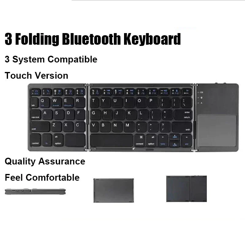 🔥Last Day Promotion 49% OFF🔥Foldable Bluetooth Keyboard with Touchpad-Festivesl