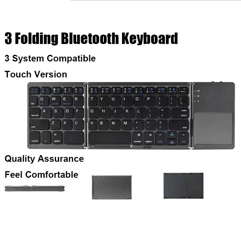🔥Last Day Promotion 49% OFF🔥Foldable Bluetooth Keyboard with Touchpad-Festivesl
