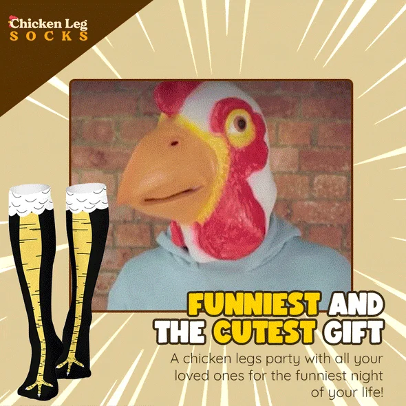 (🎁2023-Christmas Hot Sale🎁)🔥Chicken Legs Socks-Festivesl