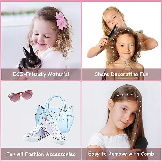 🏆 #1 Bestselling🏆Glitter Diamond Styling Tools Hair Gemstone Styling Set