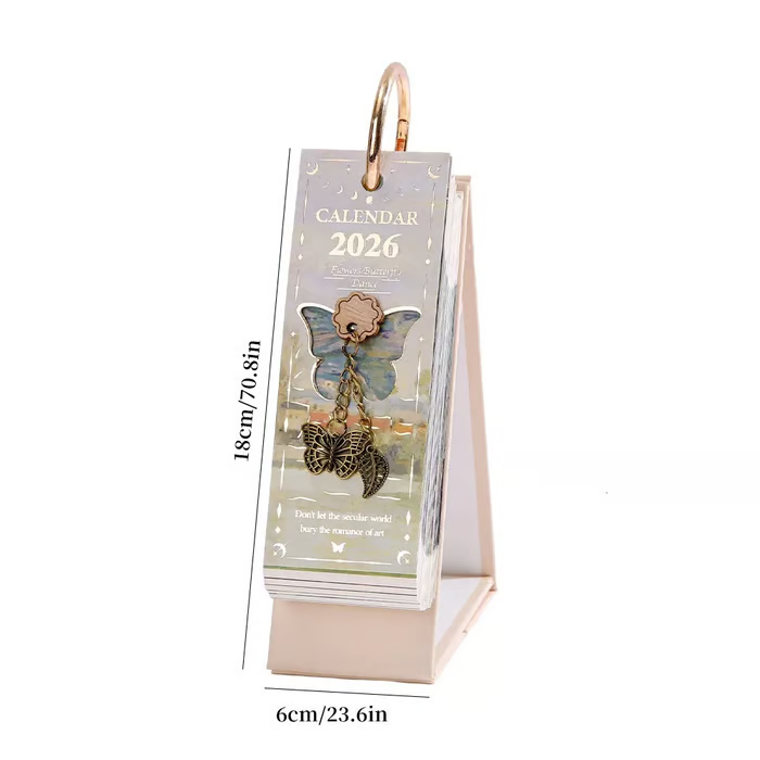 🎨 2026 Vintage European Style Oil Painting Flip Calendar