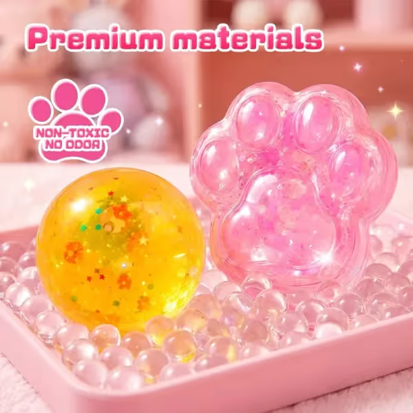 ⭐2026 Hot Sale🐾 Kawaii DIY Cat Paw Kit – Super Soft Squishy Craft for Creative & Sensory Fun