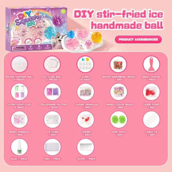 ⭐2026 Hot Sale🐾 Kawaii DIY Cat Paw Kit – Super Soft Squishy Craft for Creative & Sensory Fun