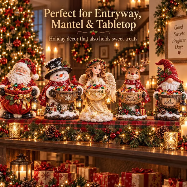 💯🎄 Christmas Sale – 49% OFF ✨ Lighted Christmas Candy Bowl Collection – 5 Festive Holiday Designs