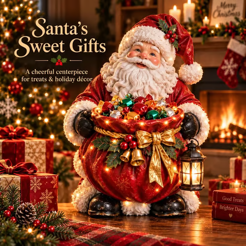 💯🎄 Christmas Sale – 49% OFF ✨ Lighted Christmas Candy Bowl Collection – 5 Festive Holiday Designs