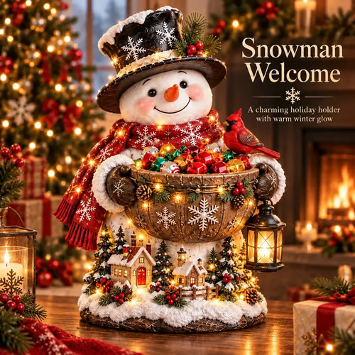 💯🎄 Christmas Sale – 49% OFF ✨ Lighted Christmas Candy Bowl Collection – 5 Festive Holiday Designs
