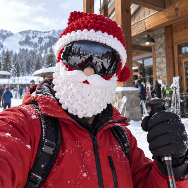 🎅🏂 3D Christmas Knit Ski Mask | Warm Full-Face Cover in 3 Festive Styles for Ski Trips, Parties & Winter Adventures ❄️