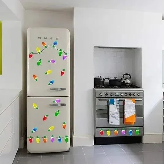 🎉Early Christmas Sale- SAVE 40% OFF🌲Reflective Light Bulb Magnet Decoration Set-Festivesl