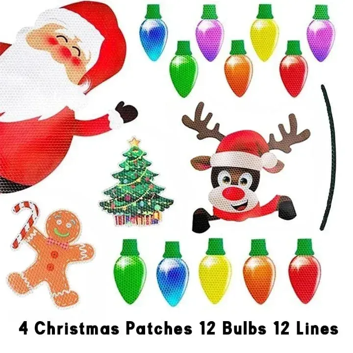 🎉Early Christmas Sale- SAVE 40% OFF🌲Reflective Light Bulb Magnet Decoration Set-Festivesl