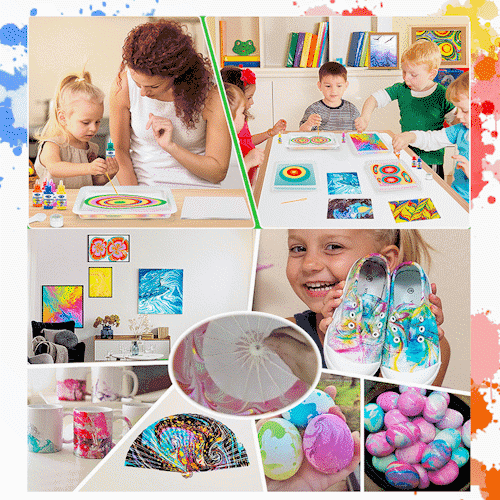 🎨🎨Water Marbling Paint Art Kit🎁The perfect gift for Christmas-Festivesl