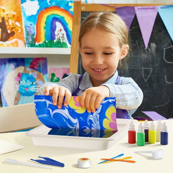 🎨🎨Water Marbling Paint Art Kit🎁The perfect gift for Christmas-Festivesl