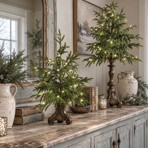 🔥HOT SALE🔥⏰Limited Stock 49% OFF -Vintage Lighted Norfolk Pine Trees