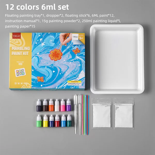 🎨🎨Water Marbling Paint Art Kit🎁The perfect gift for Christmas-Festivesl