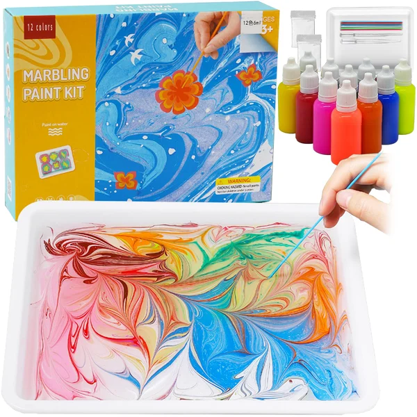 🎨🎨Water Marbling Paint Art Kit🎁The perfect gift for Christmas-Festivesl