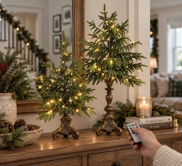 🔥HOT SALE🔥⏰Limited Stock 49% OFF -Vintage Lighted Norfolk Pine Trees