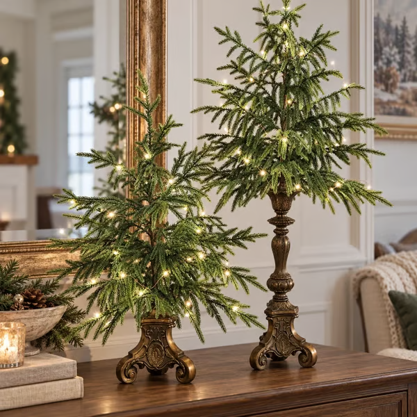 🔥HOT SALE🔥⏰Limited Stock 49% OFF -Vintage Lighted Norfolk Pine Trees