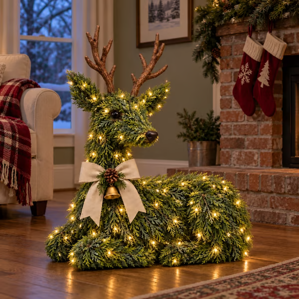 🔥Last Day 50%🎄 Evergreen Reindeer Christmas Decoration