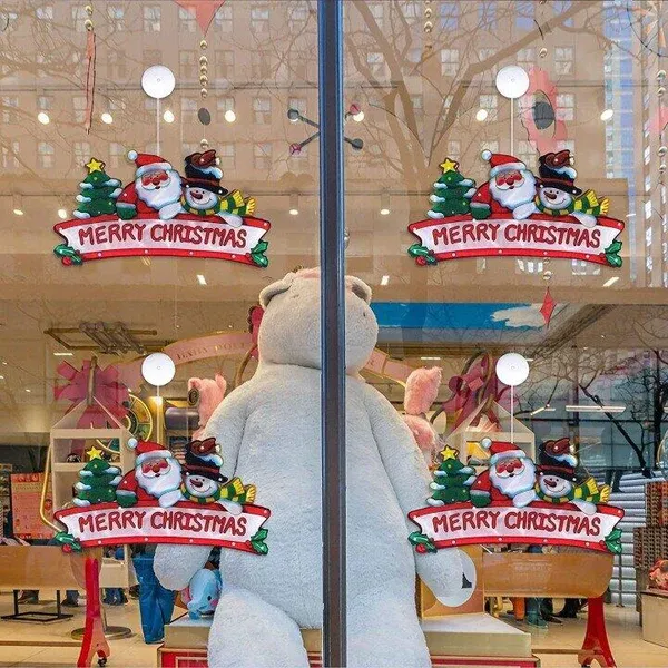 🎄🎅Christmas Presale - Get Surprise Offer-Christmas Window Hanging Lights-Festivesl