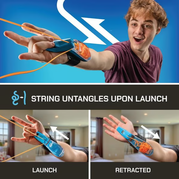 World's First String Launching Webshooter that Glows-In-the-Dark - Perfect Holiday Gift