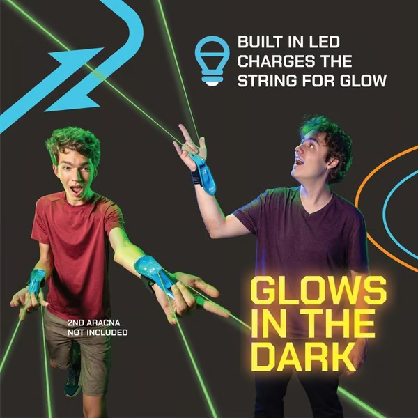 World's First String Launching Webshooter that Glows-In-the-Dark - Perfect Holiday Gift