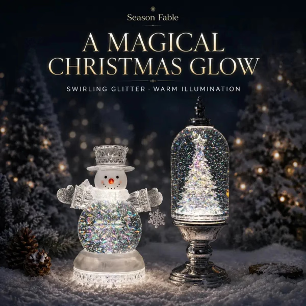 🔥Last Day 50%❄️Illuminated Musical Christmas Snow Globe Lantern