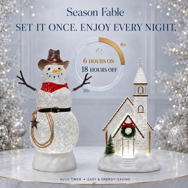 🔥Last Day 50%❄️Illuminated Musical Christmas Snow Globe Lantern