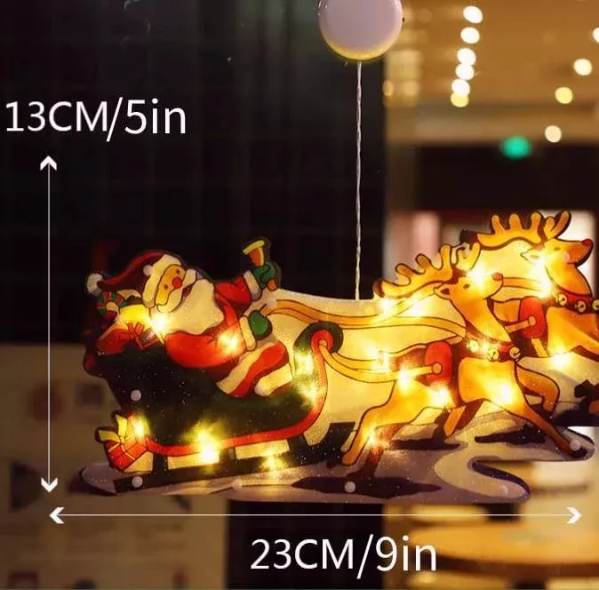 🎄🎅Christmas Presale - Get Surprise Offer-Christmas Window Hanging Lights-Festivesl