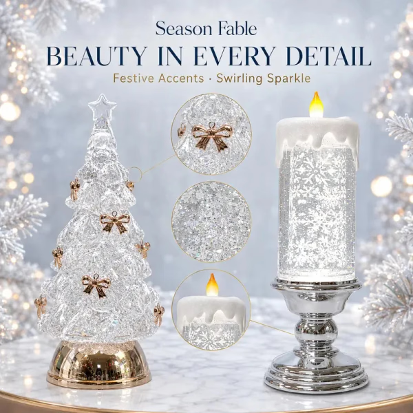 🔥Last Day 50%❄️Illuminated Musical Christmas Snow Globe Lantern
