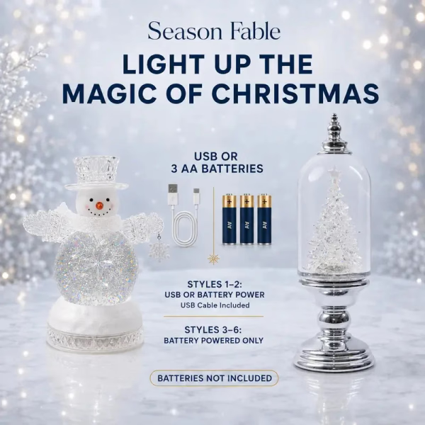 🔥Last Day 50%❄️Illuminated Musical Christmas Snow Globe Lantern