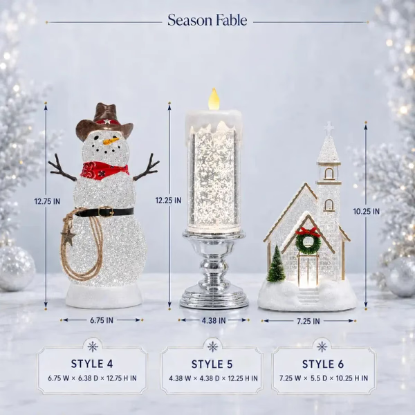 🔥Last Day 50%❄️Illuminated Musical Christmas Snow Globe Lantern