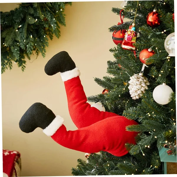 Santa Legs Christmas Decoration-Festivesl