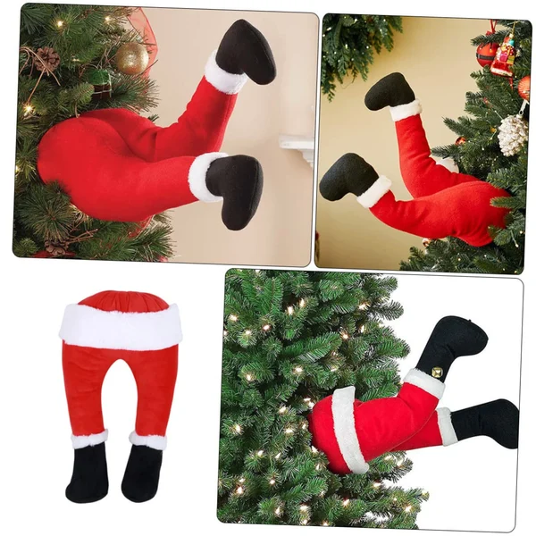 Santa Legs Christmas Decoration-Festivesl