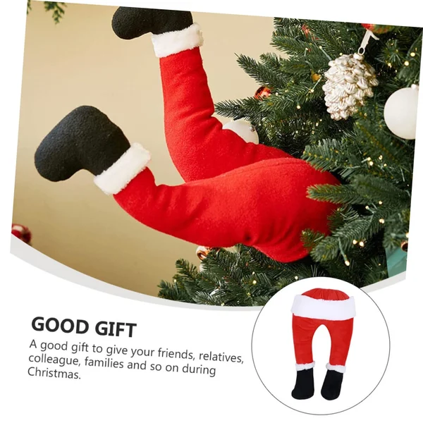 Santa Legs Christmas Decoration-Festivesl