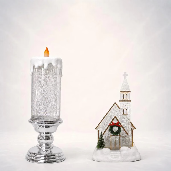 🔥Last Day 50%❄️Illuminated Musical Christmas Snow Globe Lantern