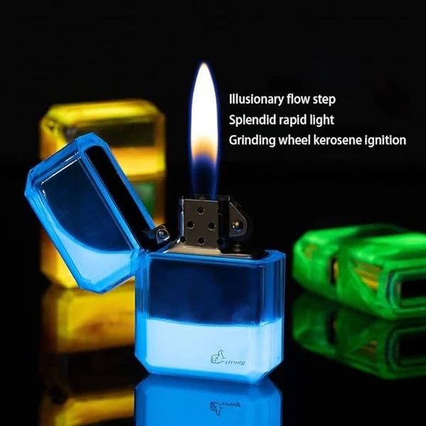 🔥Luminous color quicksand kerosene windproof lighter🔥-Festivesl