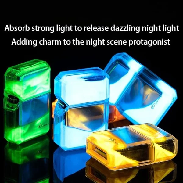 🔥Luminous color quicksand kerosene windproof lighter🔥-Festivesl