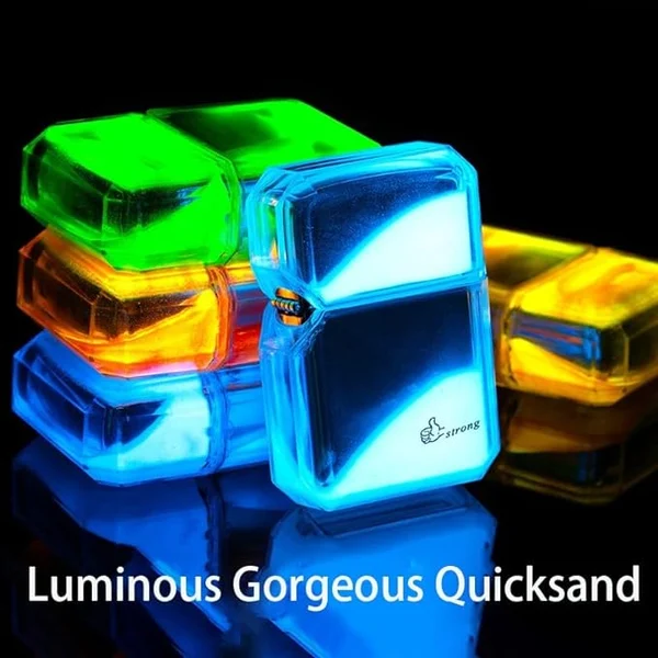 🔥Luminous color quicksand kerosene windproof lighter🔥-Festivesl
