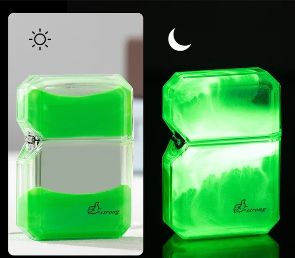 🔥Luminous color quicksand kerosene windproof lighter🔥-Festivesl
