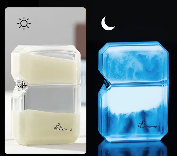 🔥Luminous color quicksand kerosene windproof lighter🔥-Festivesl