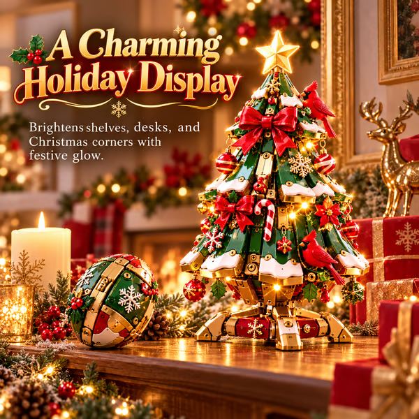 🔥 LAST DAY 49% OFF 🔥 Egg-to-Christmas Tree Magical Transforming Toy – Cardinal Christmas Tree Holiday Gift 🎄🎁✨