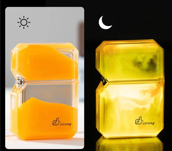 🔥Luminous color quicksand kerosene windproof lighter🔥-Festivesl