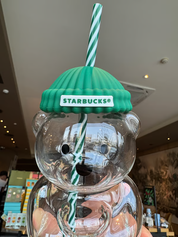 🔥Hot Sale 49% off🌟Bearista Glass Straw Cup 🐻✨