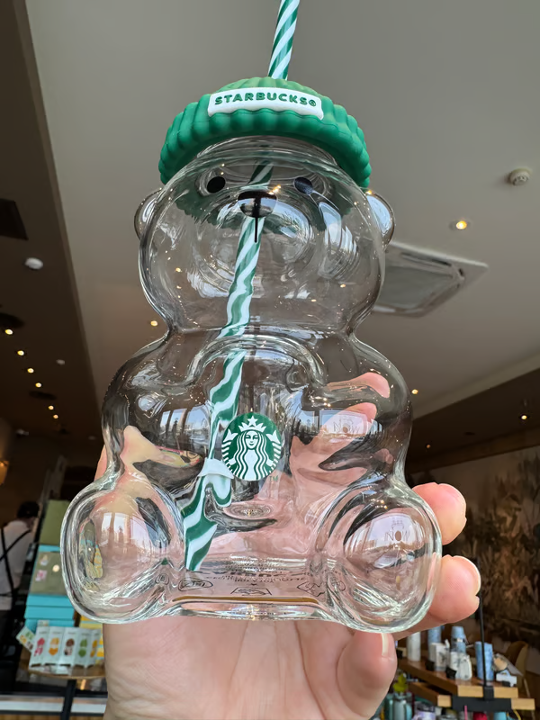 🔥Hot Sale 49% off🌟Bearista Glass Straw Cup 🐻✨