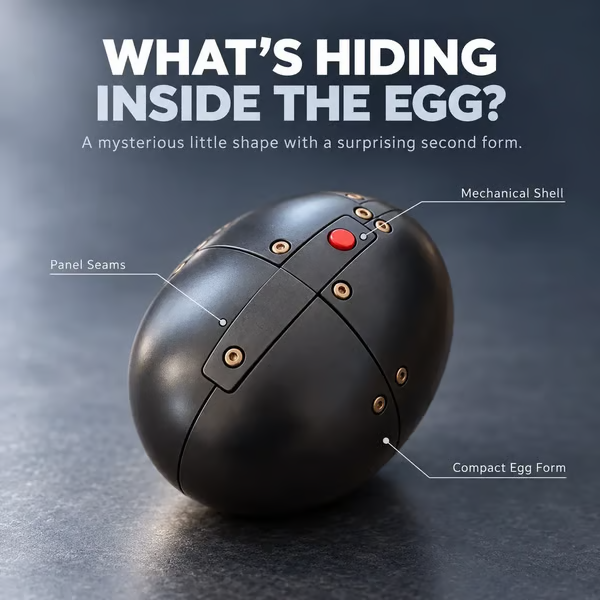 🔥 LAST DAY 49% OFF 🔥 🥚🐉 DragonMorph – Egg to Dragon Transforming Mechanical Toy