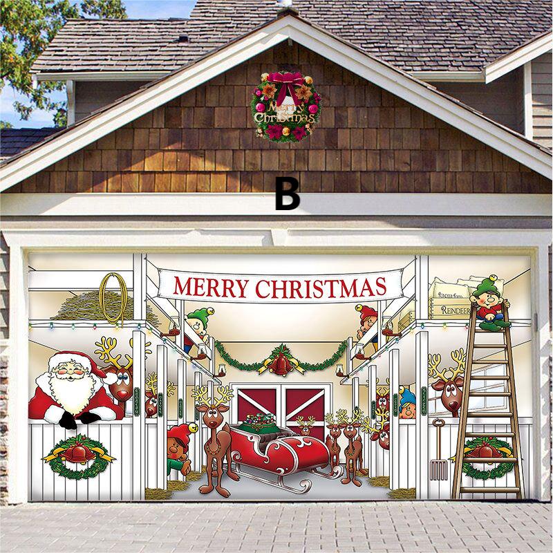 BIG SALE 49% OFF - Christmas 2023 Garage Door Decoration-Festivesl