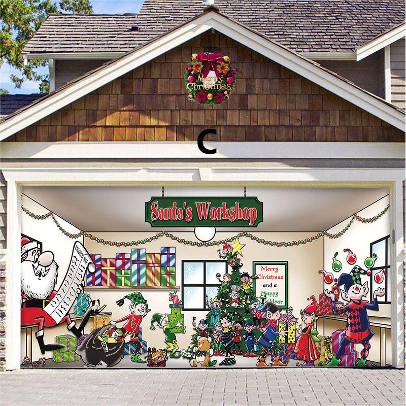 BIG SALE 49% OFF - Christmas 2023 Garage Door Decoration-Festivesl