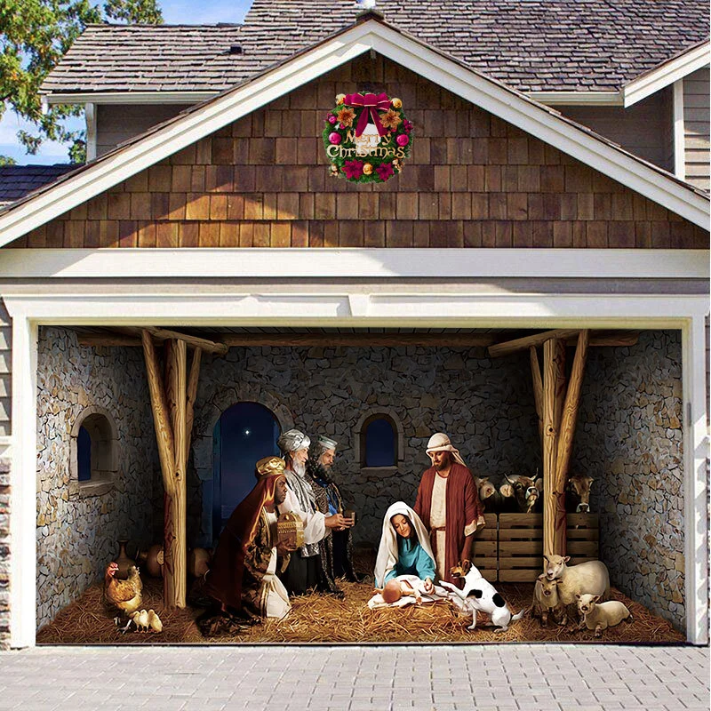 BIG SALE 49% OFF - Christmas 2023 Garage Door Decoration-Festivesl